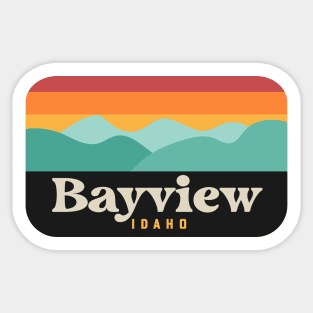 Bayview Idaho Lake Pend Oreille Coeur d'Alene Mountains Sticker